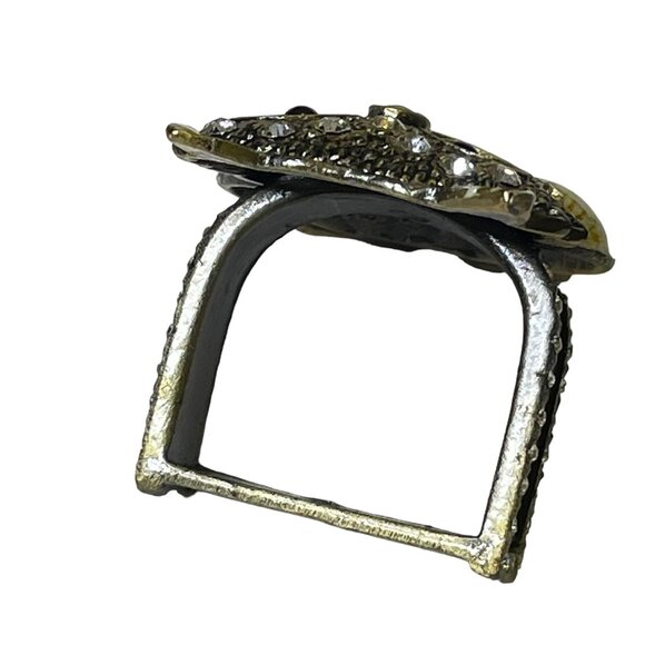 Saro Lifestyle Collection Owl Napkin Rings Set of 6 Bronze Dinnerware u - Picture 6 of 7